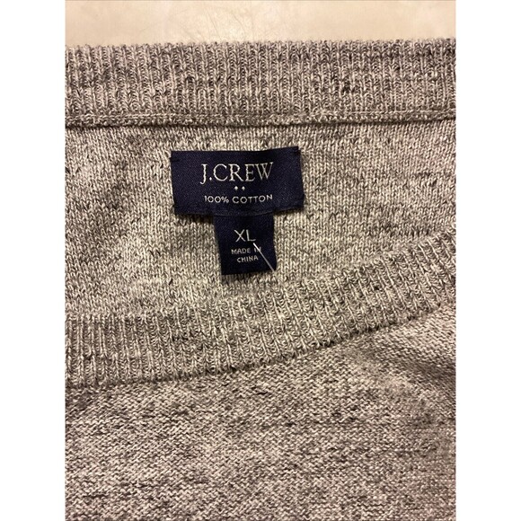 J CREW FACTORY Mens Raglan Cotton Sweater Sz XL Heather Gray LS NWOT - Picture 6 of 12